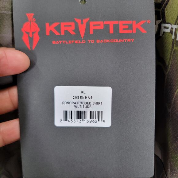 KRYPTEK SONORA HOODED CAMO SHIRT, SIZE XL, NWT - Picture 5 of 7